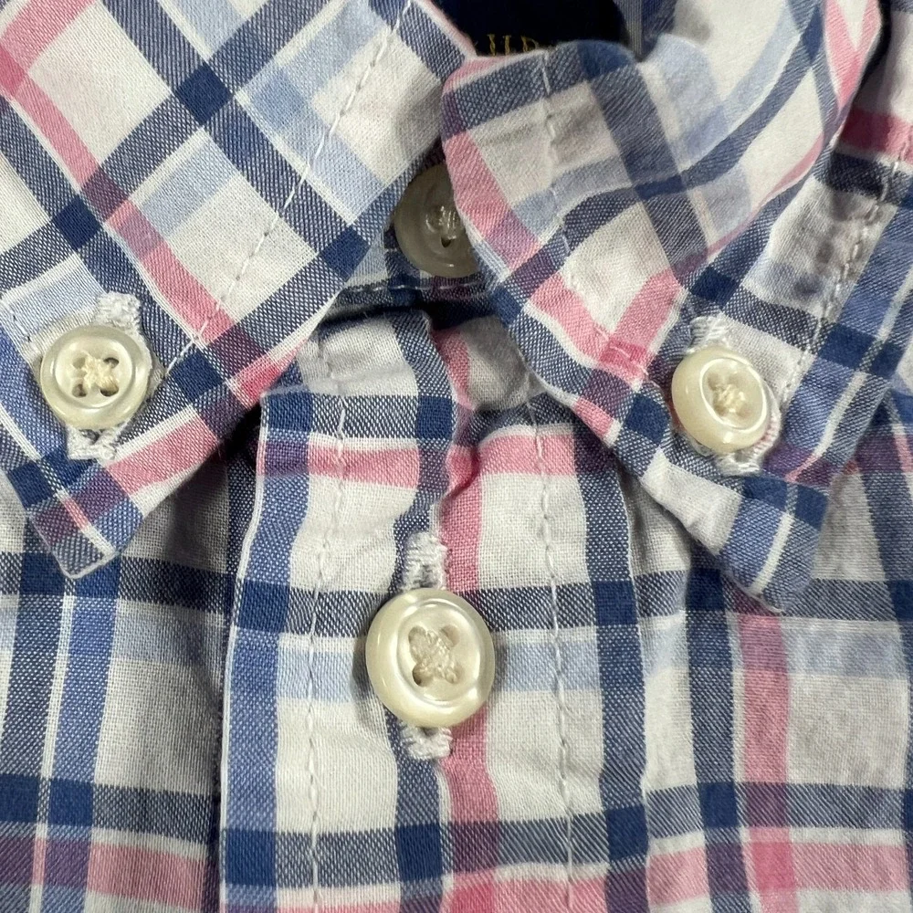 Ralph Lauren Shirt Size 3T White Plaid Long Sleeve Button‎ Down Sunday Dress